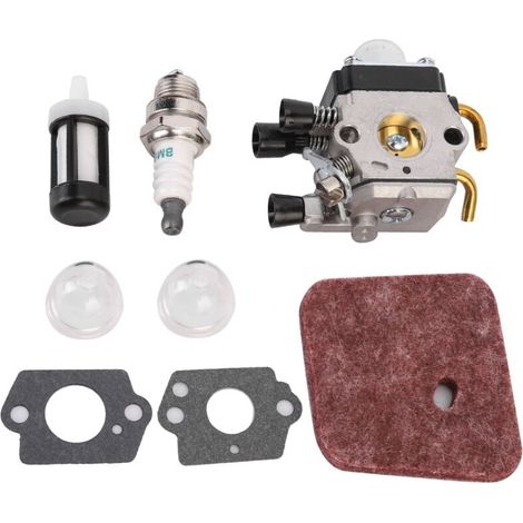 Vergaser-reparatursatz Für Stihl Fs38, Fs45, Fs46, Fs55, Km55 Und Fs85, Inklusive Kraftstofffilterdichtung.