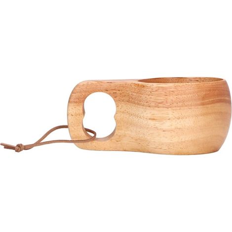 Aqxreight 200ml Holzbecher, Milch-/kaffeebecher, Mit Loch, Tragbarer Becher, Mit Aufhängering, Geeignet Für Büro Und Zuhause.