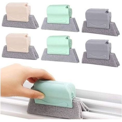 Multifunktionale Reinigungsbürste (6er-set, Grau/grün/beige): Für Fensterritzen, Küche Und Bad, Kreatives Und Tragbares Design