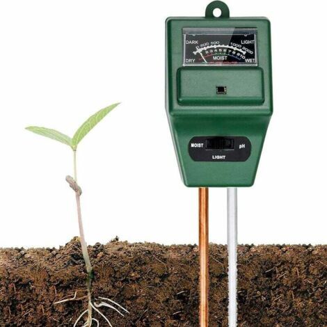 3-in-1-set Zur Überprüfung Des Ph-werts Des Bodens Und Der Pflanzenfeuchtigkeit Dient Gleichzeitig Als Ph-meter Für Blumen, Rasenflächen, Pflanzen, Gärten, Landwirtschaftliche Betriebe Und Weiden.