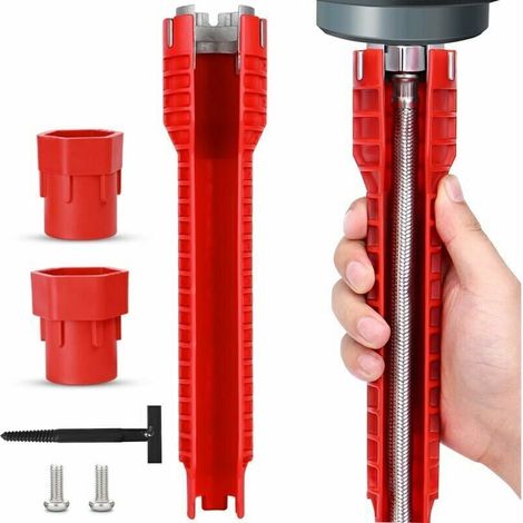 8-in-1 Installationsschlüssel Für Wasserhähne Und Spülbecken, Reparatur- Und Installationswerkzeug Für Küchenspülen.