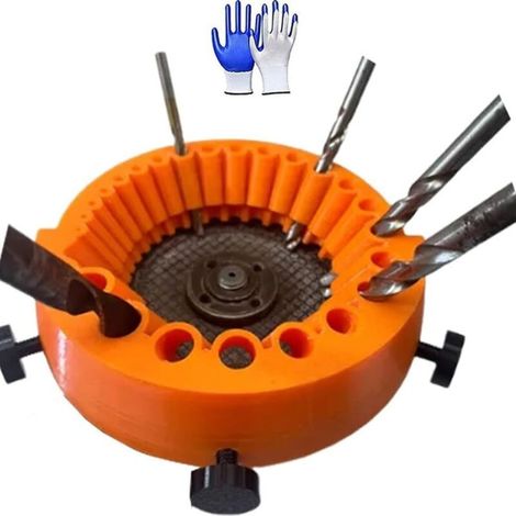 Bohrerschärfer, Neuer Bohrerschärfer, Verbesserter Bohrerschärfer, Für Bohrer Von 2 Bis 13 Mm Und 115/125-mm-winkelschleifer, Mit Handschuhen