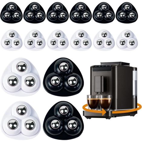 16 Selbstklebende Pvc-möbelrollen, 360-grad-drehung Und 3 Löcher, Zum Bewegen Von Haushaltsgeräten, Kleinen Möbeln Und Blumenarrangements.