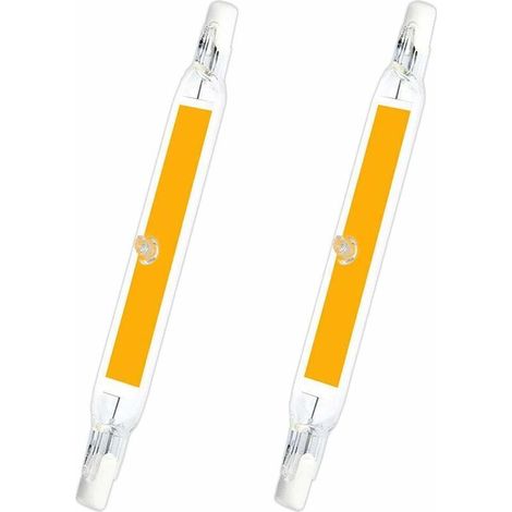 R7s 78-mm-led-lampe, 5 W, Kaltweiß (6000 K), 500 Lm, Entspricht Einer 40-w- Oder 50-w-j78-r7s-halogenlampe, Extraflache 78-mm-r7s-cob-led Für Innenbeleuchtung, Nicht Dimmbar, 2er-pack