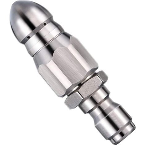 Hochdruck-abflussreinigungsdüse Aus Edelstahl Für Hochdruckreiniger, Strahl-/raketendüse (für 1/4"-schlauch)