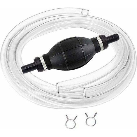 Tragbare Handpumpe Mit Hohem Durchfluss Zum Umfüllen Von Kraftstoffen, Mit 2 M Langem Saugschlauch, Geeignet Für Gas, Benzin, Diesel, Öl, Flüssigkeiten Und Aquarien.