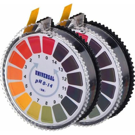 Ph-testpapier, Teststreifen (2 Rollen), Ph-teststreifen Für Schwimmbäder, Vollständiger Ph-indikator (0-14).