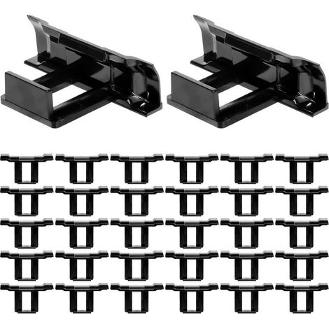 32 Stück 30-mm-solarpanel-wasserablaufklemmen, Solarpanel-ablaufklemmen, Pv-solarpanel-modulreinigungsklemmen Für Photovoltaik-panel-reinigungszubehör