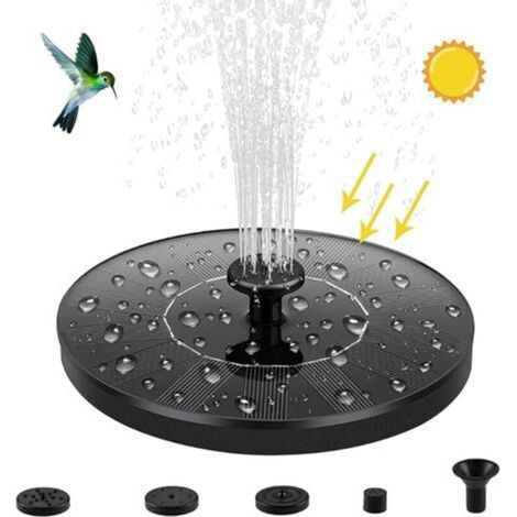 Solar-rosenbrunnen Mit 1,5-w-solarpanel, 6-stufiger Solarpumpe, Solarpumpe Für Gartenteiche, Schwimmbecken, Aquarien Und Schwimmbäder