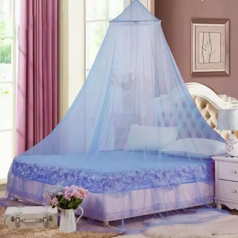 Moskitonetz Für Doppelbett, Hängebaldachin, Moskitonetz Für Babybett/kinderhängematte, 230 X 60 X 850 Mm, Blau