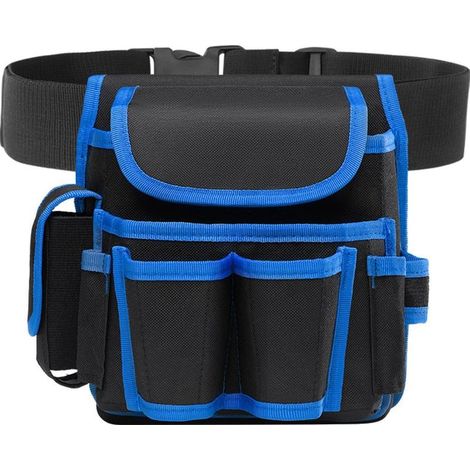 (blau) Professionelle Werkzeugtasche, Verstellbare Werkzeuggürteltasche, Werkzeugtasche, Elektriker-werkzeuggürtel, Werkzeuggürtel Für Schreiner, Heimwerker Und Tischler