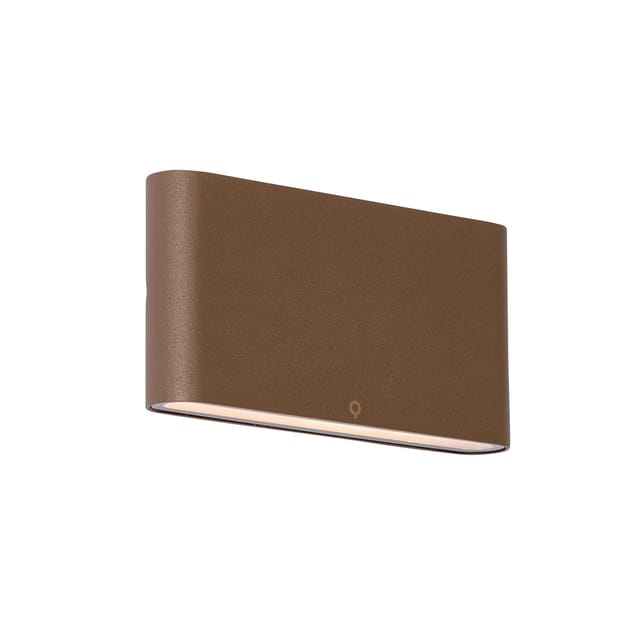 Moderne Außenwandleuchte rostbraun 17,5 cm inkl. led IP65 - Batt