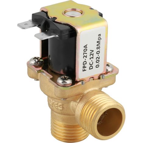 Magnetventil, Automatisches Magnetventil, Feuchtigkeitsbeständig Und Korrosionsbeständig, Aus Hochwertigem Messing, Verwendet Für Die Wasserversorgung.