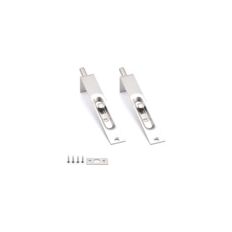 Set Mit 2 Edelstahl-türgriffriegeln Mit 4 Zoll (ca. 10 Cm)