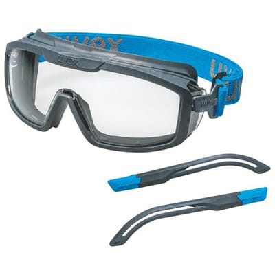 I-guard+ 9143300 Vollsichtbrille Grau, Blau - Uvex