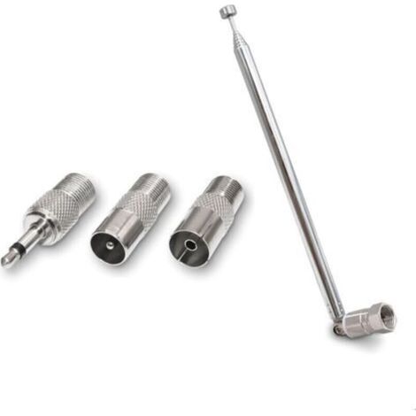 X 7-teilige Teleskopantenne – Tragbare Ersatz-fm-antenne – Für Tv-radio, Dab Fm/am – Fm-radioantenne