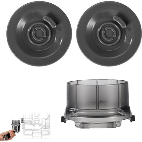 Filtertrichter Mit 2 Reinigungsscheiben Für Die Ninja Luxe Es601 Kaffeemaschine, Spritzfreier Espresso-dosiertrichter Aus Kunststoff, Kaffeemaschinenzubehör (grau)