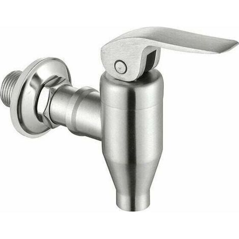 Trinkwasserspender Aus Edelstahl, Robuster Ersatzhahn Mit Druckknopf.