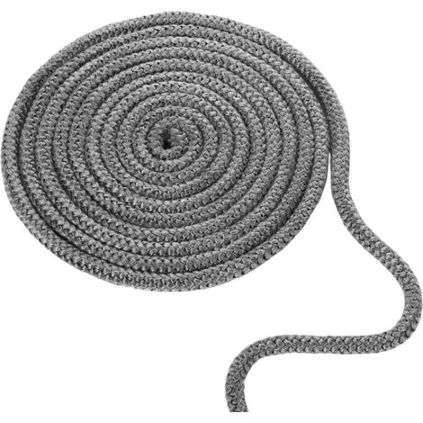 10 Mm X 4 M Geflochtene Dichtung Für Öfen Und Einsätze, Graphitimprägnierte Glasfaserdichtung, Ersatzdichtungsschnur Für Kamine Und Holzöfen.