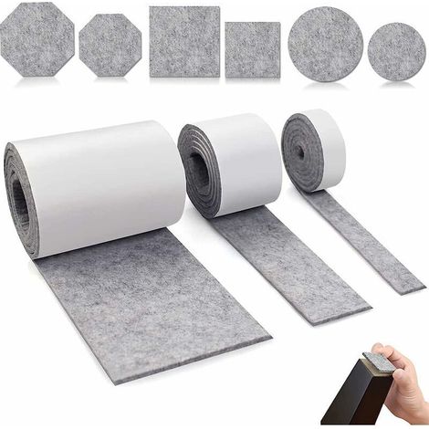 Set Mit 3 Rutschfesten Filzgleitern Zum Aufkleben Für Möbel, Ideal Zum Schutz Der Beine Von Tischen, Stühlen Und Sofas.