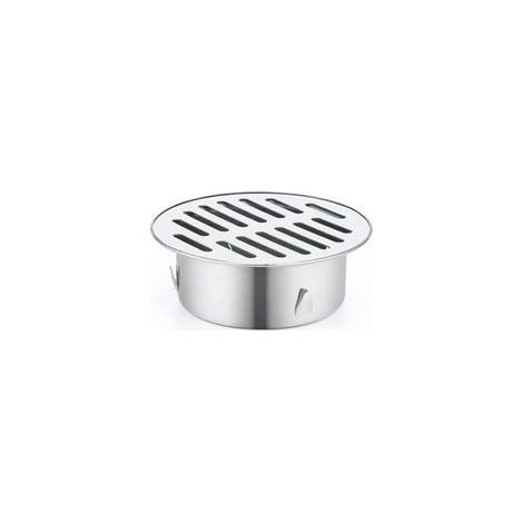 Runder Edelstahl-bodenablauf, Tropfrost, Verstopfungsschutzfilter, Haushaltshelfer Für Balkon, Hof, Dachboden, Terrasse, Garten (ø110 Mm)