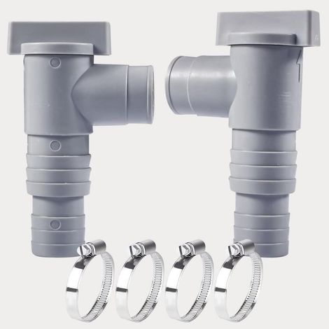 (2er-set) Poolwartungs-/absperrventil Mit 32/38-mm-schlauchanschluss, Doppelt Geteiltes Poolventil-schlauchkolben-zubehör
