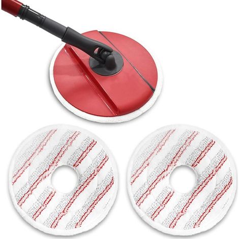 Ersatz-mikrofaserköpfe (2 Stück) Für Vileda Spin & Clean Wischmopps. Waschbar Und Wiederverwendbar, Kompatibel Mit Vileda Wischmopps.