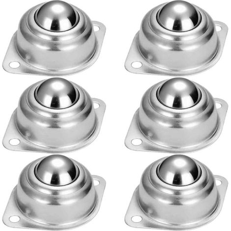 Kugelrollen, 6 Stück Kugelrollen Mit Rollen Für Möbel, Eisen, Mit Kugellagern Für Getriebe, Rollstühle, Zuführsysteme, Verarbeitungsmaschinen