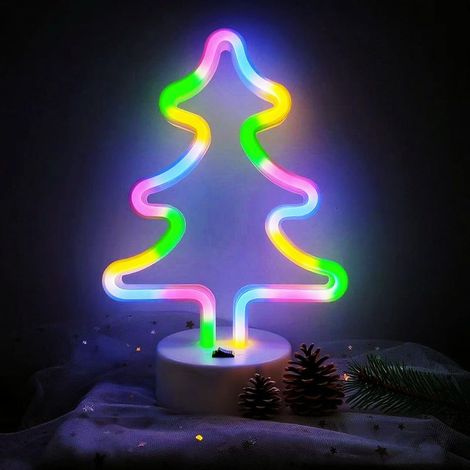 Neonlichtschild Für Schlafzimmer, Nachttisch, Studentenwohnheim, Weihnachtsdekoration, Led-nachtlicht, Tischdekoration, Kindergeschenk, Weihnachtsfeier, Batterie- Oder Usb-betrieben