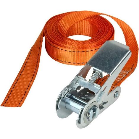 Oranger Ratschengurt, 5 M X 25 Mm