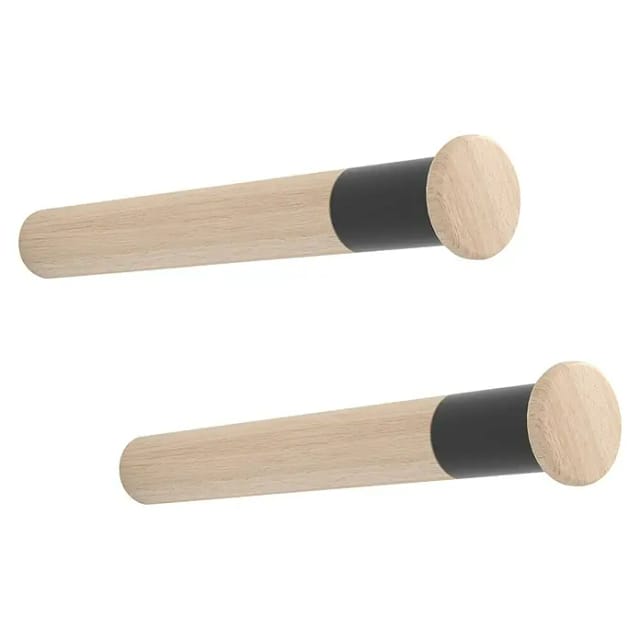REI - MT310 Fahrrad-Wandhalterung ø 3,8 x 31 cm Holz (2 Stück)