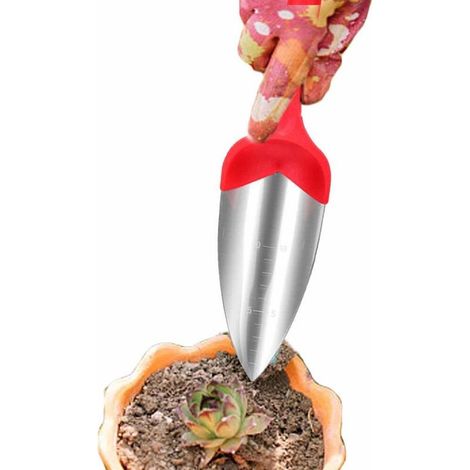 Gartenschaufel Mit Ergonomischem Griff, Robustes Gartenwerkzeug Aus Edelstahl Zum Umpflanzen, Jäten Und Als Geschenkidee Für Gartenliebhaber