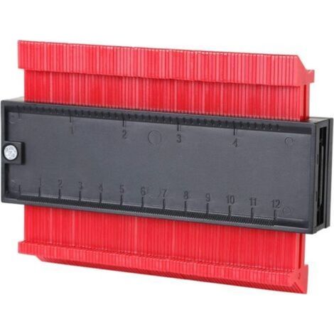 Konturenlehre, Konturenkopierer 5 & 34/127 Mm, Diy-werkzeug Konturenlehre Für Präzise Konturmessung, Ideal Für Karosserie- Und Holzarbeiten, Papa, Vatertagsgeschenk (rot)