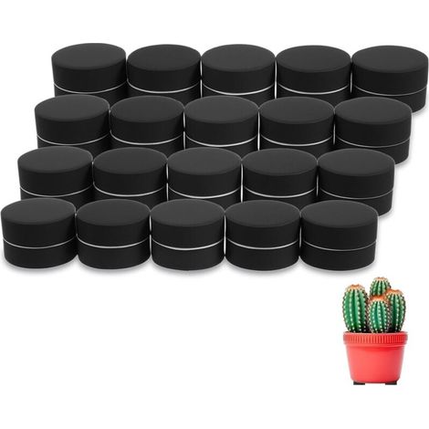 Set Mit 20 Unsichtbaren Füßen Für Blumentöpfe Mit Klebepads, Rutschfeste Eva-gartenfüße Für Den Innen- Und Außenbereich, Schwarz