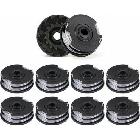 10 Ersatzspulen Trimmerfaden Für Freischneider, Doppelfaden, 6 M Länge X 1,6 Mm, Passend Für Bosch Modelle Art 30-36 Li, Art 30, Art 27 Und Art 24