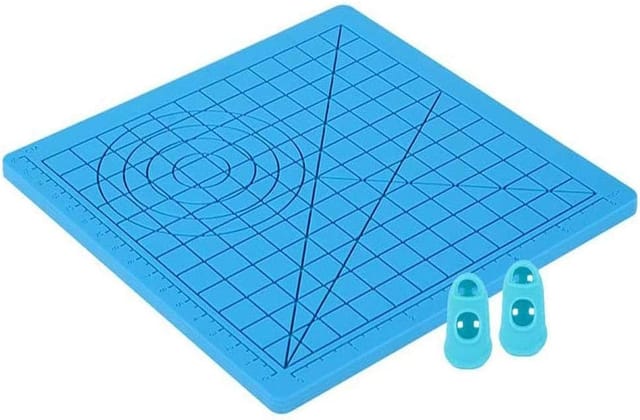 3D-Druck-Stiftmatte, Silikon-3D-Stiftmatte mit Multi-Shape Basic Art Craft und 2 Silikonkappen für Kinder, Erwachsene, Anfänger, erfahrene