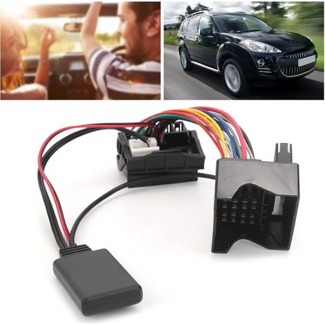Ein 150 Cm Langes Bluetooth-aux-adapterkabel, Bluetooth 5.0 Aux-adapter Oder Bluetooth-automodul Mit Mikrofon, Kompatibel Mit Den Modellen C2, C3, C4, C5 Und C6.