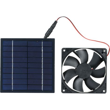 Mini-solarventilator, 5w, 6v, Solarbetrieben / Ip65 Wasserdicht / Geeignet Für Wohnmobildächer, Gewächshäuser, Hundezwinger Usw.