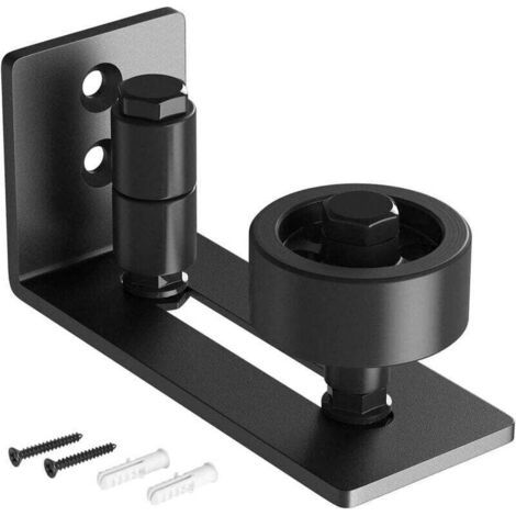 Schiebetür-bodenführung Für Verstellbare Bodenrolle, Flächenbündiges Design, Flache Bodenführung Für Schiebetüren (schwarz)