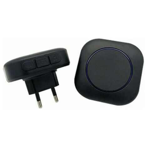 Intelligente Kabellose Türklingel Mit Gong Und Türklingel, Elektronische Türklingel Für Zuhause, Ein Bis Zwei Pager (schwarz)