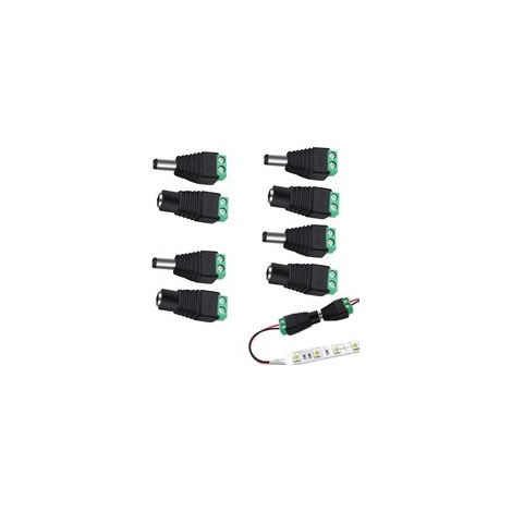 Paarweise 12-v-dc-anschlussadapter, 5,5 Mm X 2,1 Mm Stecker Und Buchse Für Cctv-kamerasysteme
