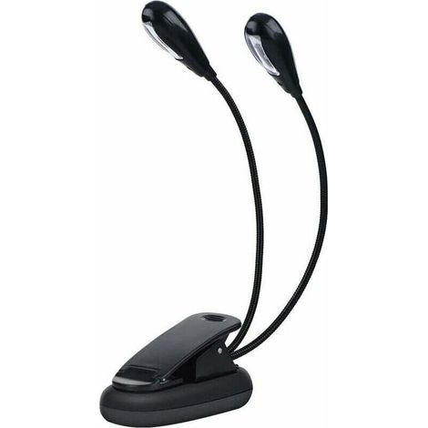 Staffeleilampe, Mini-led-doppelkopflampe 6/8, Verstellbare Klemmlampe Mit Usb-kabel Zum Lesen, Für Bücher, Tisch Und Nachttisch.