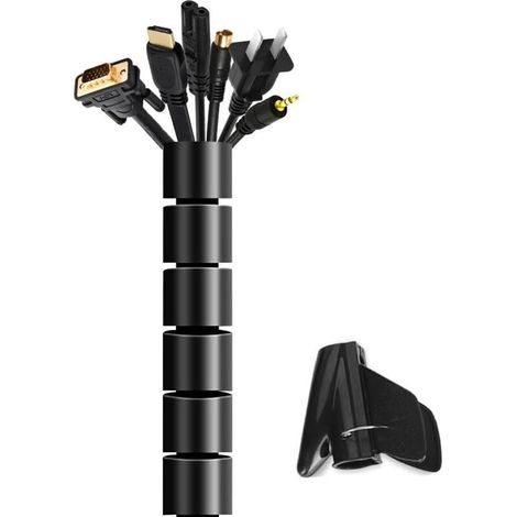 Kabelkanal Für Kabel Mit 22 Mm Durchmesser Und 3 M Länge. Elektroinstallationsrohr Für Tv-, Computer- Und Audiokabel Im Haushalt Und Büro. Für Ordentliche Kabelführung Und -verdeckung. Leicht Zuschnei
