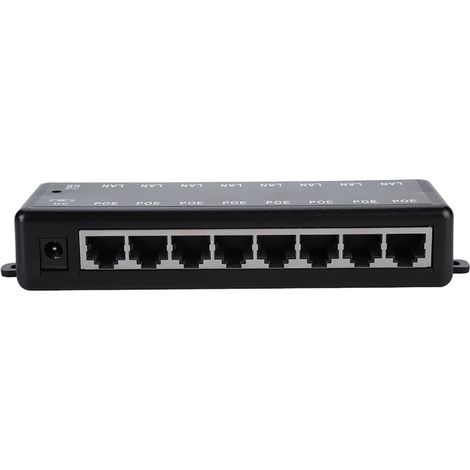 8-port-passiv-poe-adapter, 12–48 V Dc-netzteil, Power Over Ethernet, Poe-leistungsmodul-injektor