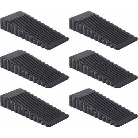 Rutschfeste Türstopper Aus Gummi (schwarz)