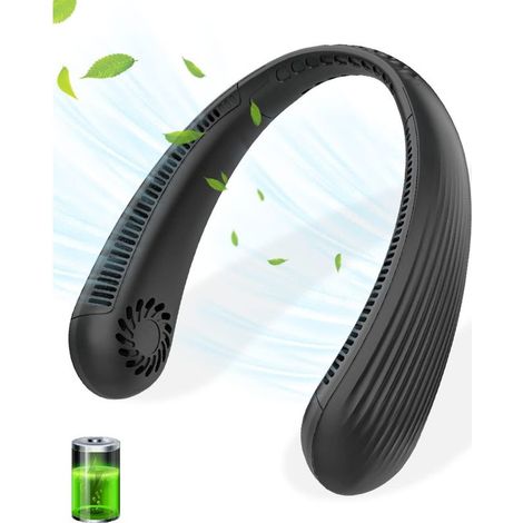Tragbarer, Geräuschloser Nackenventilator Ohne Rotorblätter, Freihändiger Betrieb, 3000-mah-usb-akku, Bis Zu 8 Stunden Akkulaufzeit Und 3 Geschwindigkeitsstufen, Leicht Und Ideal Für Reisen, Camping U
