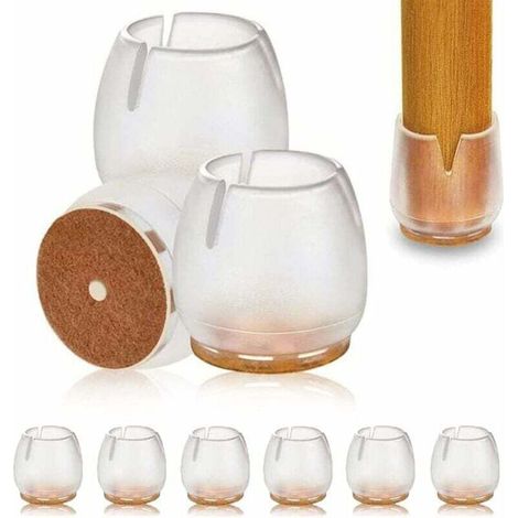 - 24 Stuhlbeinkappen 25-30 Mm, Silikonschoner Für Stuhlbeine, Möbelbeine, Stuhlbeinüberzüge, Bodenschoner Für Runde Beine