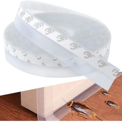 10 M X 25 Mm Selbstklebendes Silikon-dichtungsband Für Fenster, Türen Und Schalldämmung, Wetterfest, Wasserdicht, Insektenabweisend, Transparent.