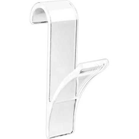 Weißer Haken, Handtuchhalter, Heizkörperhalterung, Badezimmerhaken, Kleiderbügel, Flexibler Handtuchhalter, Handtuchstange, Badezimmerhaken (farbe: Transparent) X2