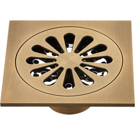 Quadratischer Duschablauf, Duschbodenablauf, Abfluss, Quadratisches Duschwaschbecken, Badezimmerzubehör, Duschbodenablauf Aus Kupfer